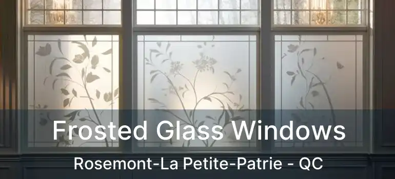 Frosted Glass Windows Rosemont-La Petite-Patrie - QC