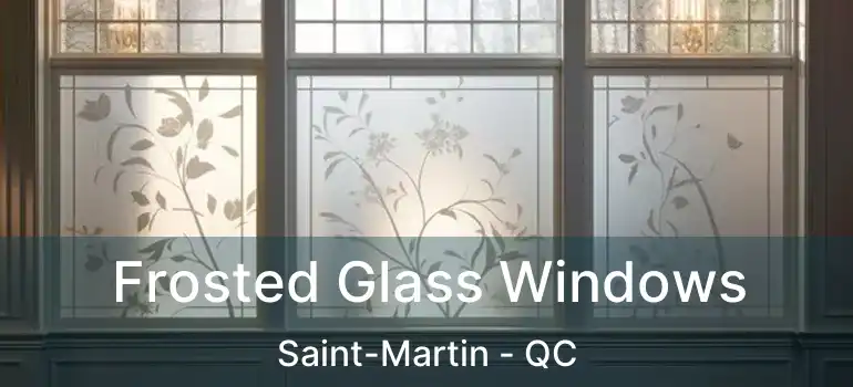  Frosted Glass Windows Saint-Martin - QC