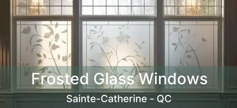  Frosted Glass Windows Sainte-Catherine - QC