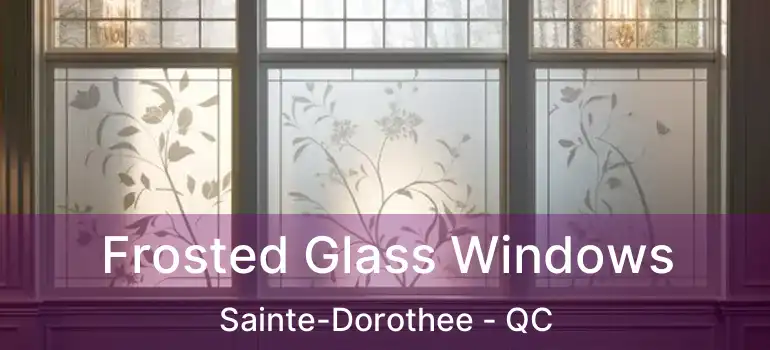  Frosted Glass Windows Sainte-Dorothee - QC