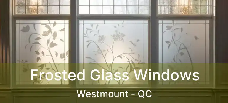  Frosted Glass Windows Westmount - QC