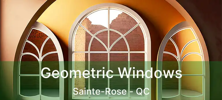  Geometric Windows Sainte-Rose - QC