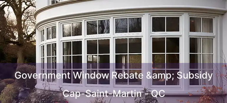  Government Window Rebate & Subsidy Cap-Saint-Martin - QC