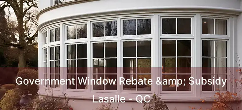  Government Window Rebate & Subsidy Lasalle - QC