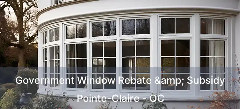  Government Window Rebate & Subsidy Pointe-Claire - QC