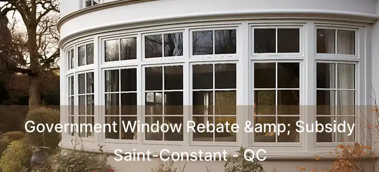  Government Window Rebate & Subsidy Saint-Constant - QC