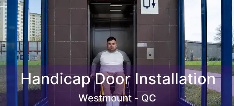  Handicap Door Installation Westmount - QC