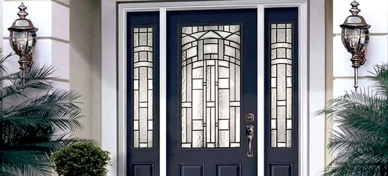 Stained Glass Door Panels in Montreal, Quebec