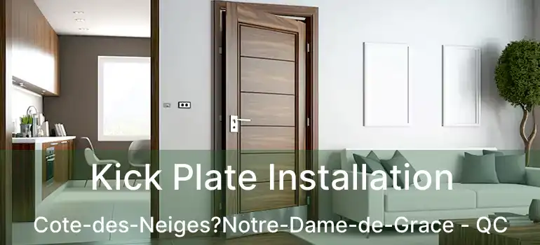  Kick Plate Installation Cote-des-Neiges?Notre-Dame-de-Grace - QC