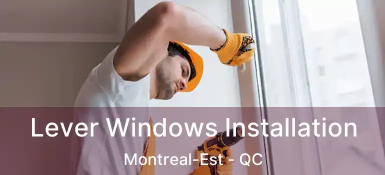  Lever Windows Installation Montreal-Est - QC