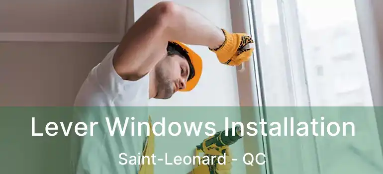  Lever Windows Installation Saint-Leonard - QC