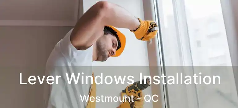  Lever Windows Installation Westmount - QC