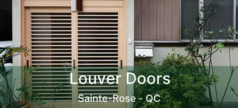  Louver Doors Sainte-Rose - QC