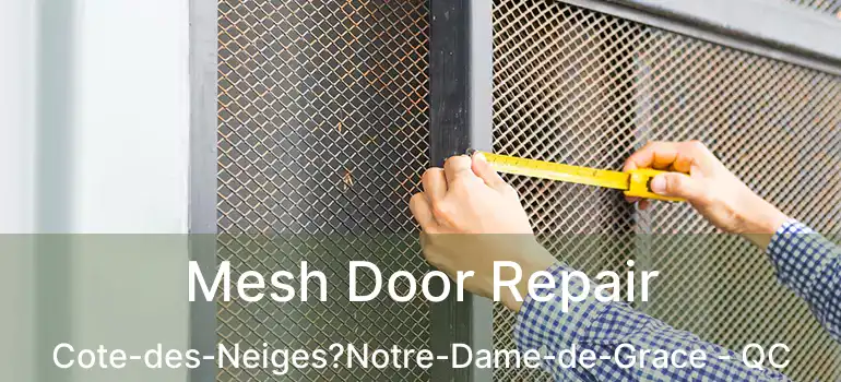  Mesh Door Repair Cote-des-Neiges?Notre-Dame-de-Grace - QC