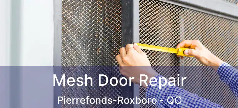  Mesh Door Repair Pierrefonds-Roxboro - QC