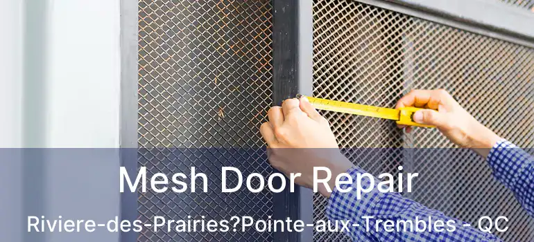  Mesh Door Repair Riviere-des-Prairies?Pointe-aux-Trembles - QC