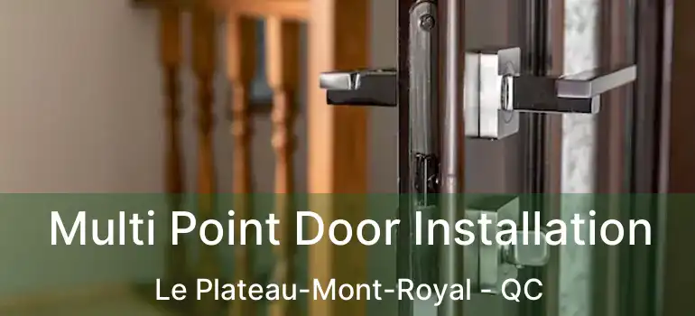  Multi Point Door Installation Le Plateau-Mont-Royal - QC
