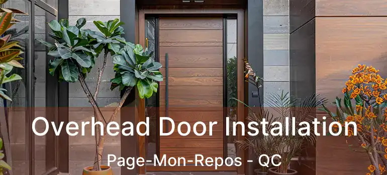  Overhead Door Installation Page-Mon-Repos - QC