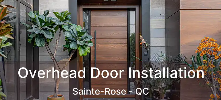  Overhead Door Installation Sainte-Rose - QC