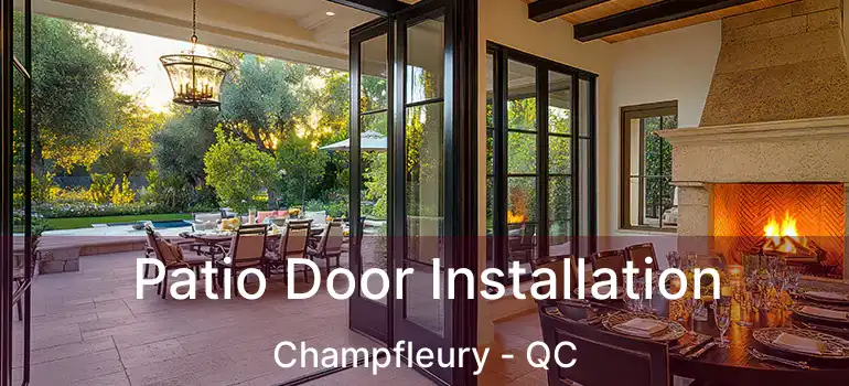  Patio Door Installation Champfleury - QC