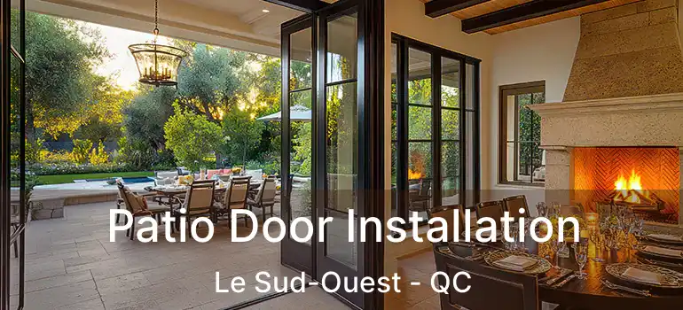  Patio Door Installation Le Sud-Ouest - QC