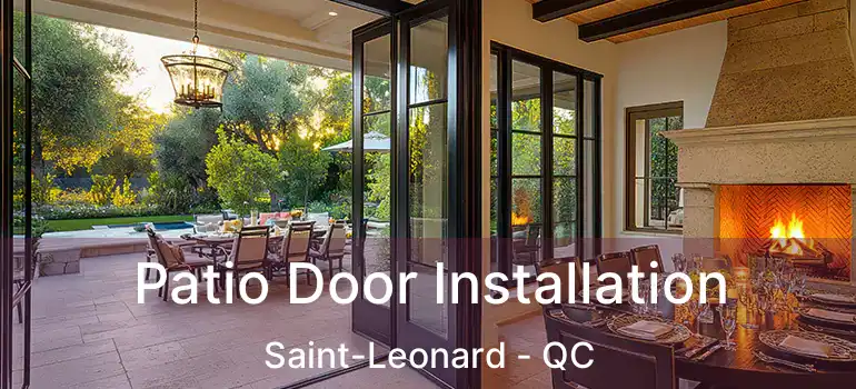  Patio Door Installation Saint-Leonard - QC