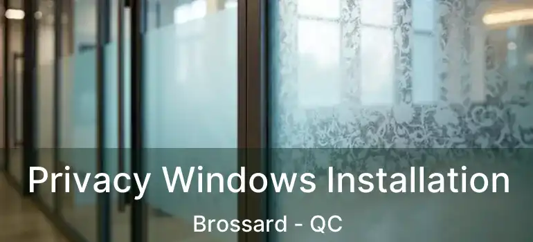  Privacy Windows Installation Brossard - QC