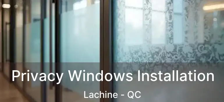  Privacy Windows Installation Lachine - QC