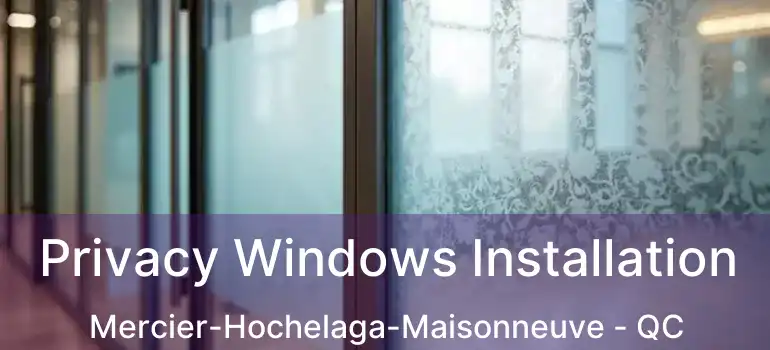  Privacy Windows Installation Mercier-Hochelaga-Maisonneuve - QC
