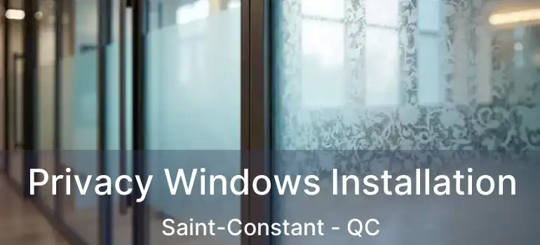  Privacy Windows Installation Saint-Constant - QC
