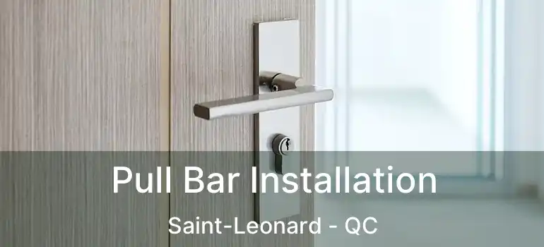  Pull Bar Installation Saint-Leonard - QC