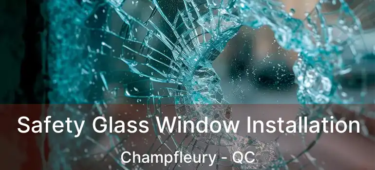  Safety Glass Window Installation Champfleury - QC
