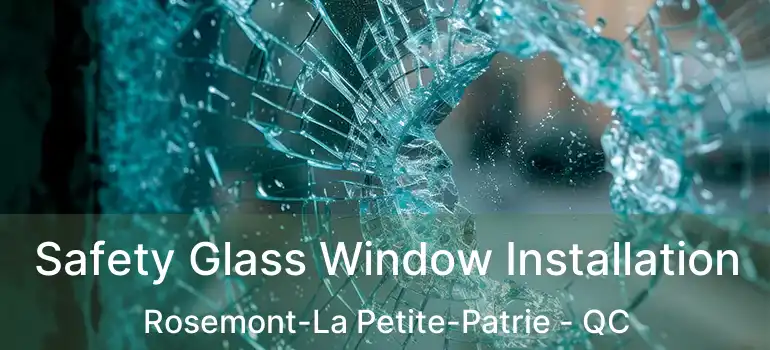  Safety Glass Window Installation Rosemont-La Petite-Patrie - QC