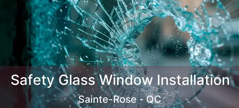  Safety Glass Window Installation Sainte-Rose - QC