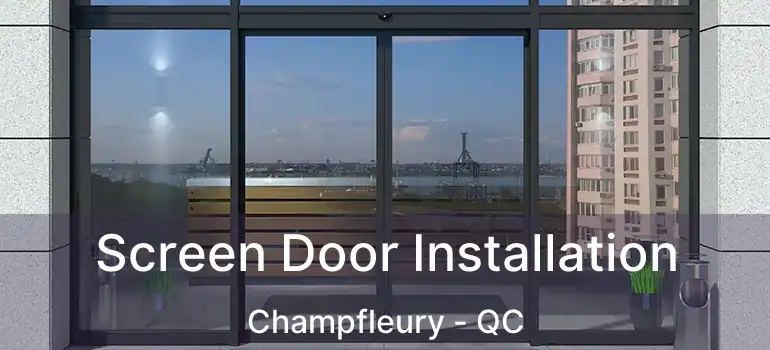  Screen Door Installation Champfleury - QC