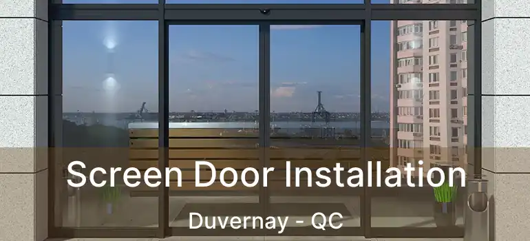  Screen Door Installation Duvernay - QC