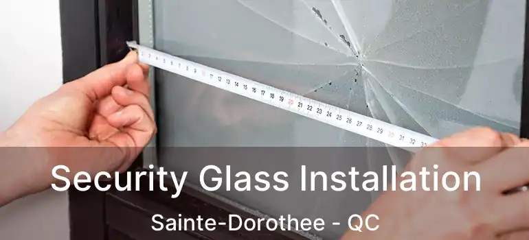  Security Glass Installation Sainte-Dorothee - QC