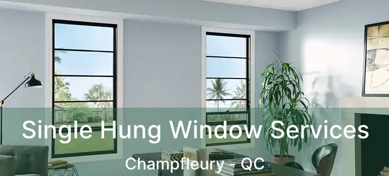  Single Hung Window Services Champfleury - QC