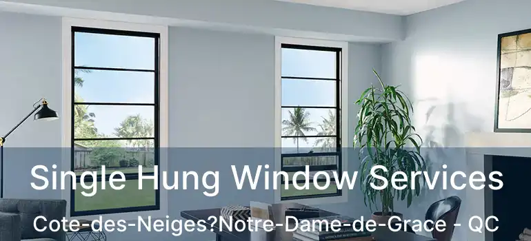  Single Hung Window Services Cote-des-Neiges?Notre-Dame-de-Grace - QC