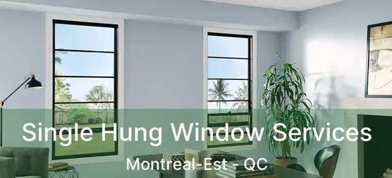  Single Hung Window Services Montreal-Est - QC