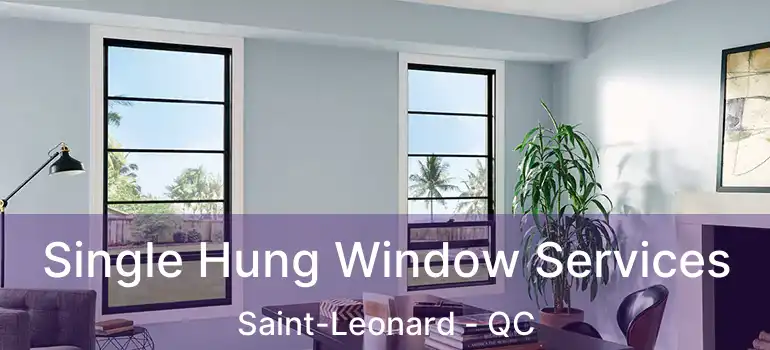  Single Hung Window Services Saint-Leonard - QC