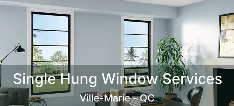  Single Hung Window Services Ville-Marie - QC