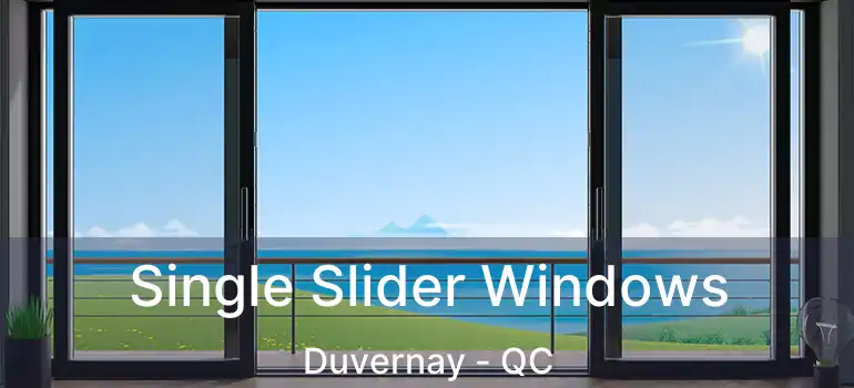  Single Slider Windows Duvernay - QC