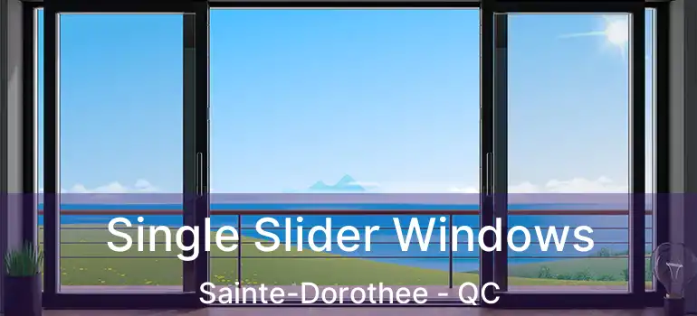  Single Slider Windows Sainte-Dorothee - QC