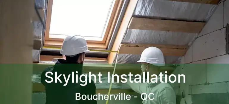  Skylight Installation Boucherville - QC