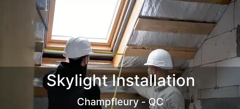  Skylight Installation Champfleury - QC