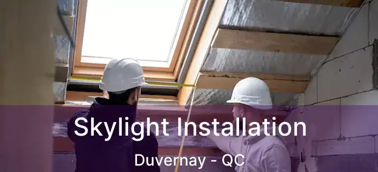  Skylight Installation Duvernay - QC