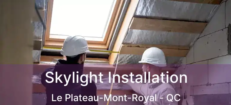  Skylight Installation Le Plateau-Mont-Royal - QC
