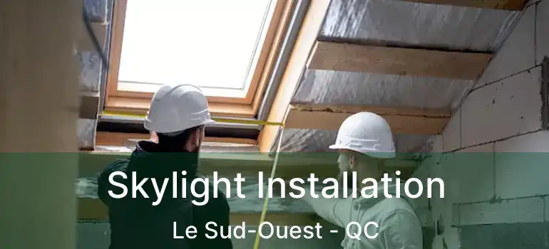  Skylight Installation Le Sud-Ouest - QC