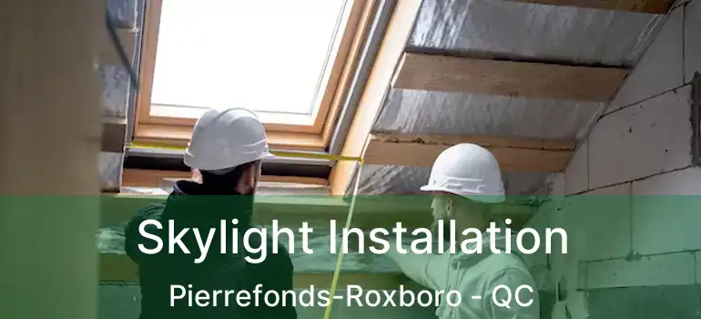  Skylight Installation Pierrefonds-Roxboro - QC